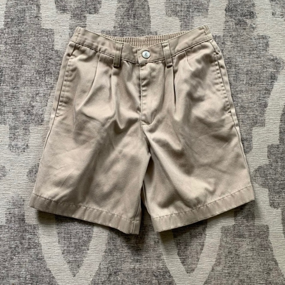 Boys Lands End khaki shorts